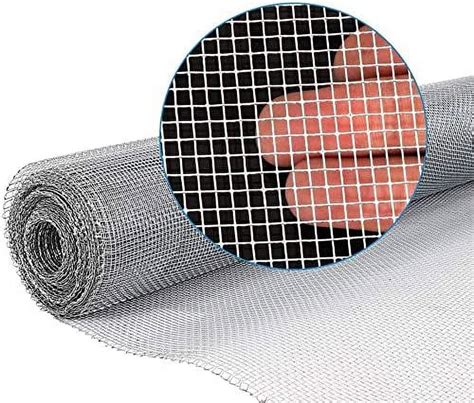 Amagabeli 36in x 50ft 1/8 inch Hardware Cloth 27 Gauge Galvanized Steel Chicken Wire Mesh Roll Fence Mesh Garden Plant Supports Poultry Netting Square Chicken Wire Snake Fencing Gopher Racoons Rabbit