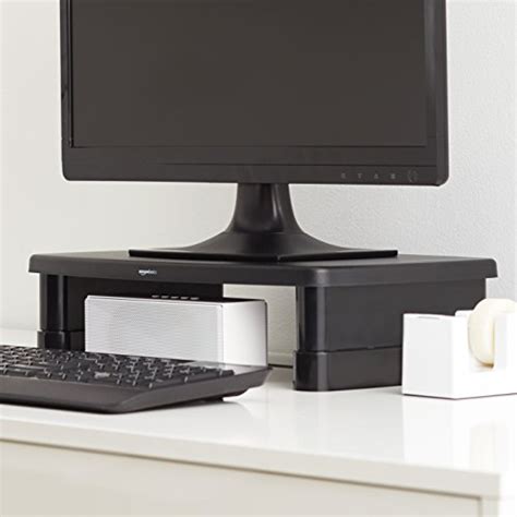 Amazon Basics Adjustable Computer Monitor Stand Riser, 5-Pack