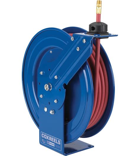 Best Deal Product Coxreels P-LP-150 Low Pressure Retractable Air/Water Hose Reel: 1/4" I.D., 50' Hose Capacity, with Hose, 300 PSI, Made in USA