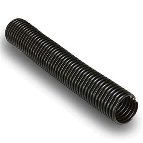 Electriduct 2" Split Nylon Wire Loom Tubing Corrugated Slit Flexible Conduit - 25 Feet - Black