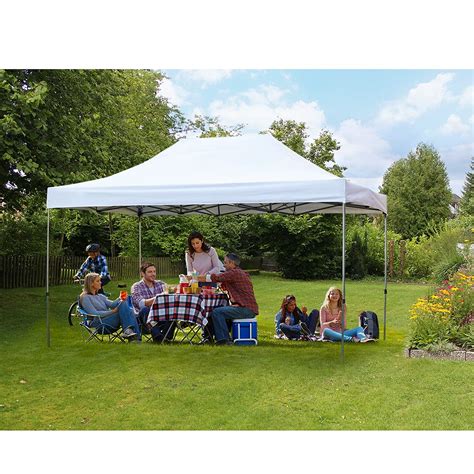 Erommy Outdoor 10x15 Ft Pop up Canopy Party Tent Heavy Duty Gazebos Shelters for Events,Wedding,Party-White
