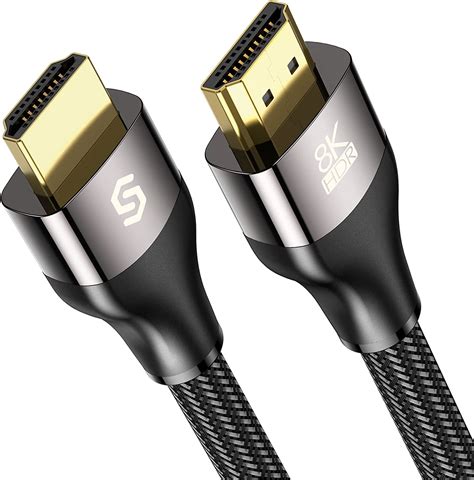 FSU 8K HDMI 2.1 Cable 15FT,Ultra High Speed 8K@60Hz 4K@120Hz 48Gbps HDMI Cord,Support Dynamic HDR, eARC, Dolby Atmos,Compatible with Roku,Laptop,Monitor,PS4/5,Apple TV,Xbox&More