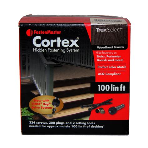 FastenMaster Cortex 2-1/2" Fastening System for Trex Decking - 100 Linear Feet - Trex Select Pebble Grey