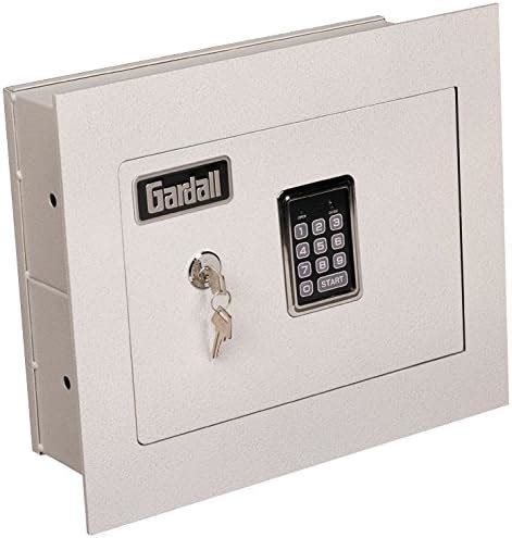 Greatest Product Gardall WS1314-T-EK 4" Concealed Wall Safe with Single Key and Electronic Lock, Tan