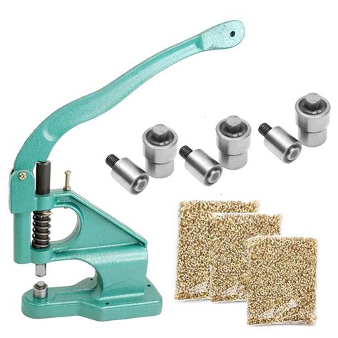 Best Cyber Deals 🔥 Hand-Press-Grommet-Eyelet-Machine with 3 Dies（#0#2#4）Heavy Duty Eyelet Tool Kit and 1500pcs Grommets