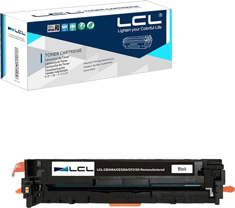 LCL Remanufactured Toner Cartridge Replacement for HP 128A CE320A CE321A CE322A CE323A CM1415fn CM1410fnw CM1415fnw CP1522n CP1523n CP1525N CP1525NW (4-Pack Black Cyan Magenta Yellow)