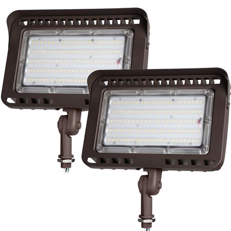 Review Product LEONLITE 100W LED Outdoor Flood Light Knuckle Mount, CRI90+, 1000W Eqv. 11,000lm Super Bright, IP65 Waterproof Wall Washer, 3000K Warm White for Yard, Billboard