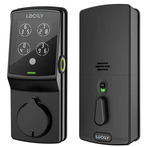 Lockly Secure Plus PGD728FMB Deadbolt Lock with Smart Keypad, Bluetooch and 3D Fingerprint, Matte Black