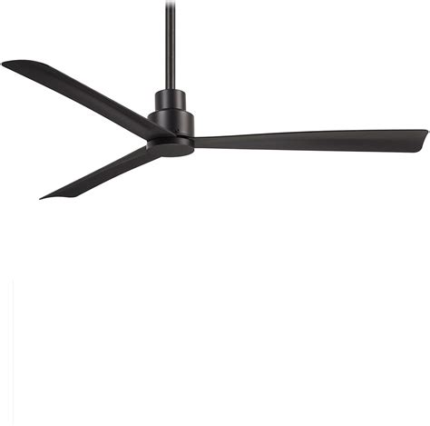 Minka-Aire F787-CL Simple 52 Inch Outdoor 3 Blade Ceiling Fan with DC Motor in Coal Finish