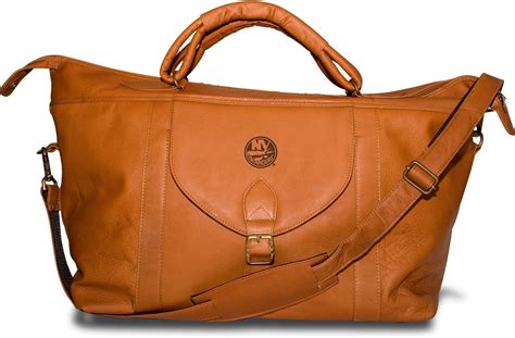 NHL New York Rangers Tan Leather Laptop Messenger Bag