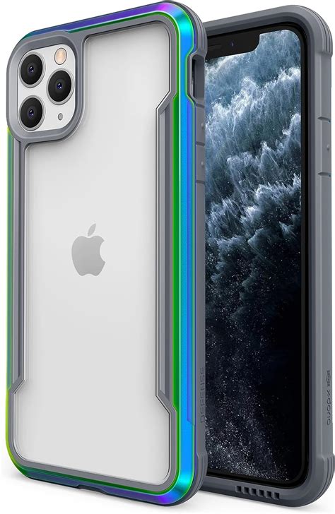 New Product Raptic Shield, Compatible with Apple iPhone 11 Pro (Formerly X-Doria Shield) - Military Grade Drop Tested, Anodized Aluminum, TPU, and Polycarbonate Protective Case, Apple iPhone 11 Pro, Black