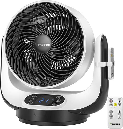 ✳ VIVOSUN Air Circulator Fan Strong Wind Floor Fan Table Fan with Remote Control for Bedroom, Home, Dorm, Office, ETL Certified